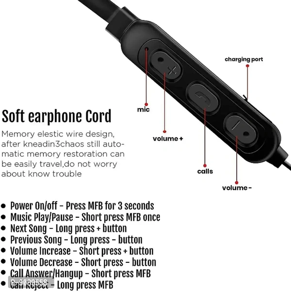 B11 bluetooth high bass speacial quality neckband