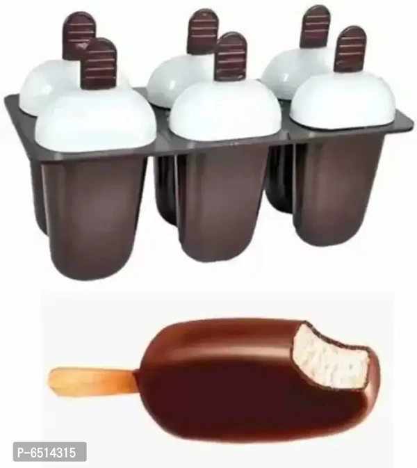 Brown Plastic Ice Cube Tray Ice Cream Candy Kulfi Maker