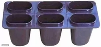 Brown Plastic Ice Cube Tray Ice Cream Candy Kulfi Maker