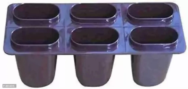 Brown Plastic Ice Cube Tray Ice Cream Candy Kulfi Maker