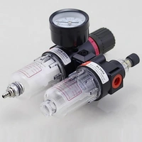 Air Regulator Filter Water Trap Lubricator Gauge Compressor Pressure 