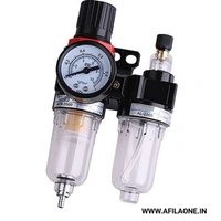 Air Regulator Filter Water Trap Lubricator Gauge Compressor Pressure 
