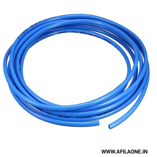 8mm OD 6mm Inner Dia Blue PU Tube Hose Pipe 5 meter 
