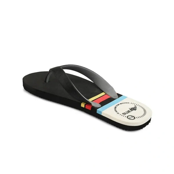 Slipper For Men yellow black Daily Wear Soft Casual  - UK8, Black