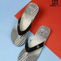 Trendy Men Rubber Slippers - Uk9, Gray