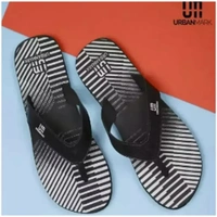 Trendy Men Rubber Slippers - Uk9, Gray
