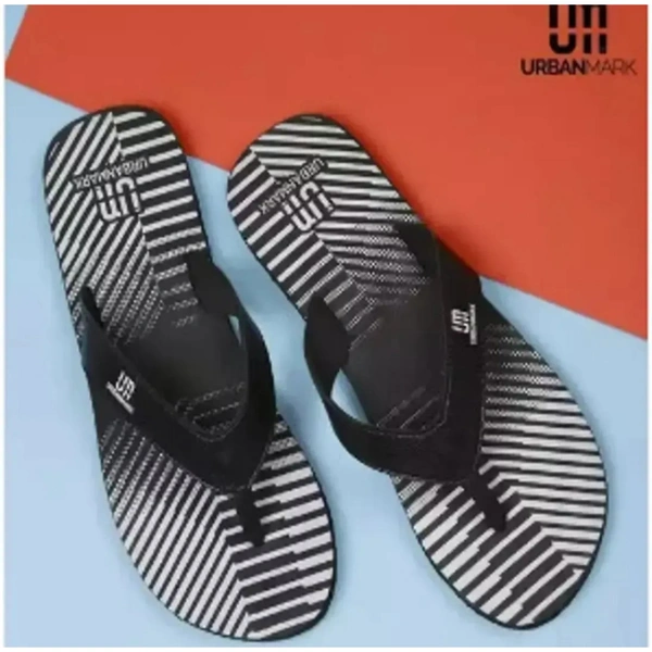 Trendy Men Rubber Slippers - Uk9, Gray
