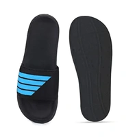 Men's Flipflop & Slipper FMF-02 ALL BLACK-WHITE-07 - UK 9