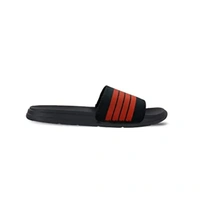 Men's Flipflop & Slipper FMF-02 ALL BLACK-WHITE-07 - UK10
