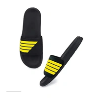 Men's Flipflop & Slipper FMF-02 ALL BLACK-WHITE-07 - UK6