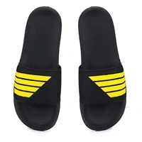 Men's Flipflop & Slipper FMF-02 ALL BLACK-WHITE-07 - UK6