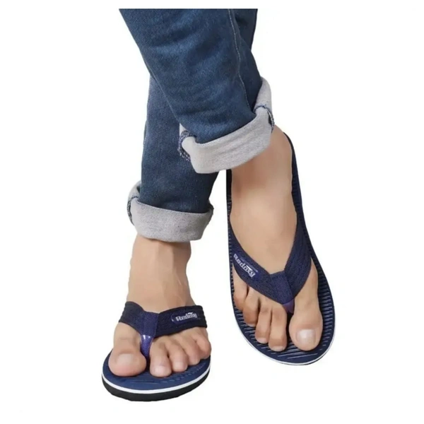 Stylish Blue EVA  Slippers For Men - UK 6