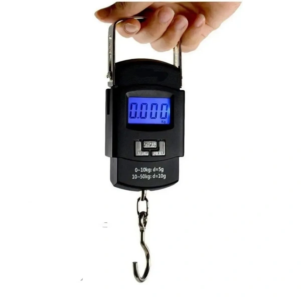 Electronic Mini Portable Fishing Hook Type Digital LED Screen Luggage Weighing Scale, 50 kgWeighing machine, scales , Traju ,vajan kata,