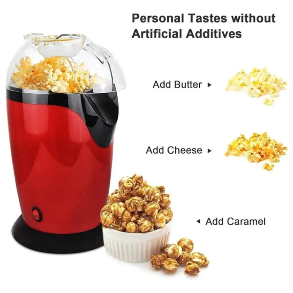 Pop Corn Maker with Auto Popup Feature Hot Air Popcorn Machine