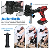 SMPH STAR  Inch Electric Drill Modified to Electric Chainsaw Tool - Black