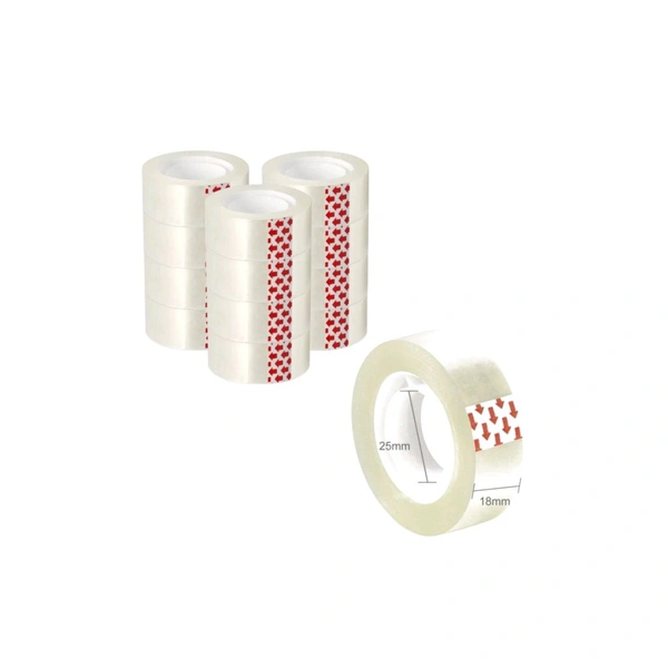 SMPH  Cello Tape With Dispenser Cutter( Pack Of 4 ) Cello Tape 18 MM X 25 Meter Roll Length 