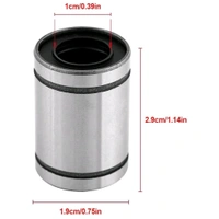 SMPH STAR  LM10UU Slider Bearing 10mmx19mmx29mm  (Qty: 2Pcs)