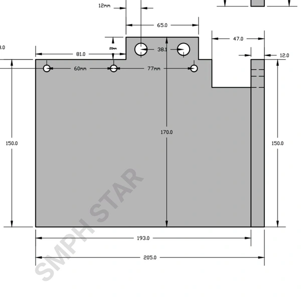SMPH STAR  Upvc Welding / Heater Plate (Pack of 1) - 7975531122