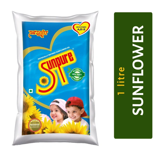 Sunpure Sunflower Oil: 1 Litre