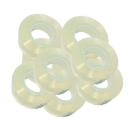 SMPH  Cello Tape With Dispenser Cutter( Pack Of 10 ) Cello Tape 18 MM X 25 Meter Roll Length 