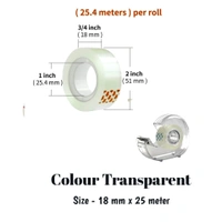 SMPH  Cello Tape With Dispenser Cutter( Pack Of 15 ) Cello Tape 18 MM X 25 Meter Roll Length  - ✅ 📞inquiry : 6362476772