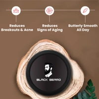 BLACK BEARD RAW AND NAKED COFFEE BODY BUTTER FOR MEN |VIT-E SHEA BUTTER, COCOA BUTTER, COFFEE EXTRACT, GLYCERIN |REDUCES BREAKOUTS, ACNE & SIGNS OF AGING - 100Gm