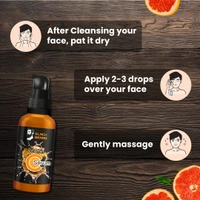 BLACK BEARD VITAMIN C FACE SERUM, 30ML 99% NATURAL SERUM FOR MEN AND WOMEN BOTH VITAMIN C FACE SERUM HYALURONIC ACID FACE SERUM - 30Ml