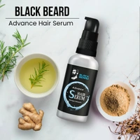 Black Beard Advance Hair Serum with Argan & Ginseng Oil for Hair Growth Serum for men - 50ml