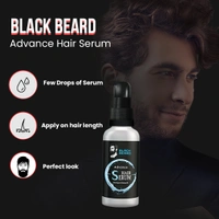 Black Beard Advance Hair Serum with Argan & Ginseng Oil for Hair Growth Serum for men - 50ml