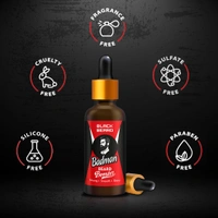 Black Beard Combo of Beard Growth oil & Face + Beard Wash For Men , Give Shiny , strong & fuller Beard. - 30ml, 200ml