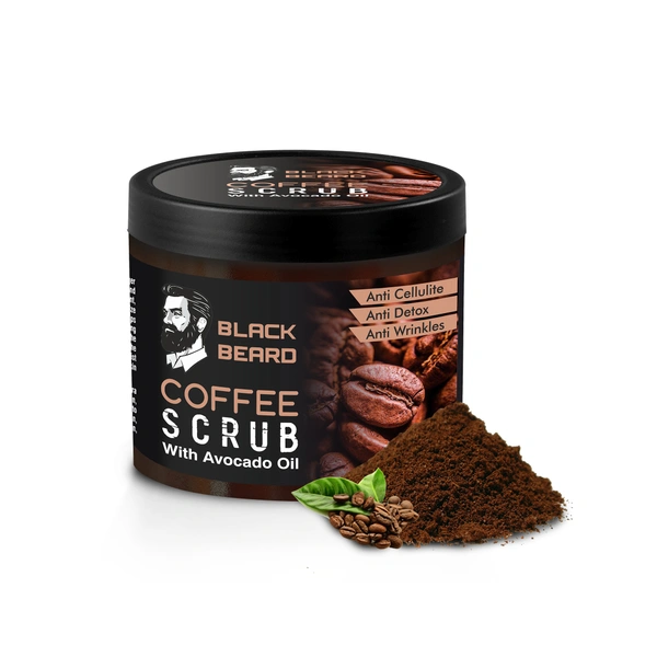 Black Beard Skin Care Combo For Men, Coffee Facewash 100ml & Coffee Scrub 100gm , for Clear visible Skin. - 100ml, 100gm