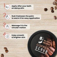 Black Beard Skin Care Combo For Men, Coffee Facewash 100ml & Coffee Scrub 100gm , for Clear visible Skin. - 100ml, 100gm