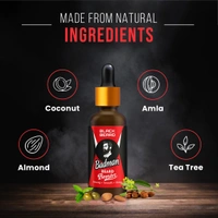 Black Beard Combo of Beard growth Oil & Beard softener cream for Men, nourishes beard & give a Fuller Beard - 50gm, 30ml