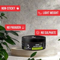Black Beard Combo of Beard growth Oil & Beard softener cream for Men, nourishes beard & give a Fuller Beard - 50gm, 30ml