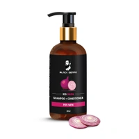 Black Beard Red Onion Shampoo + conditioner & Hair Serum , Hair Care combo For men. - 300ml, 50ml