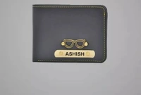 Coustomized Men Wallets Purse Name Wallet Engraved Customized - Free Size, Mine Shaft