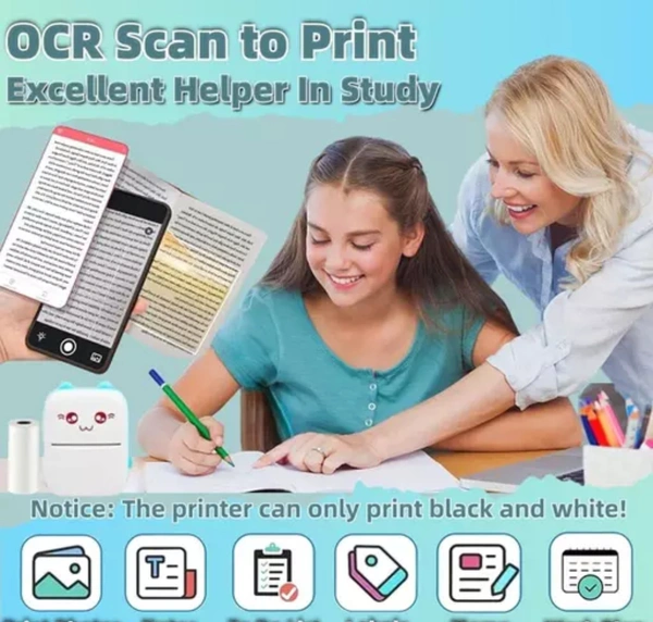 Unique Receipt 🧾 Printers  - White, Free Size