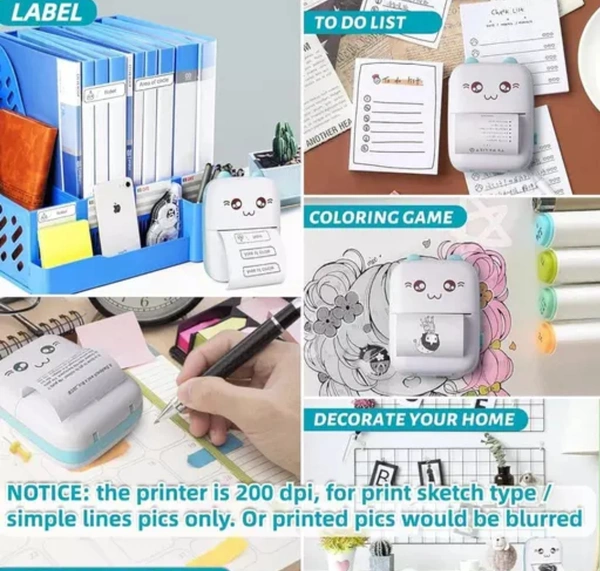 Unique Receipt 🧾 Printers  - White, Free Size