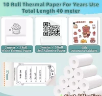 Unique Receipt 🧾 Printers  - White, Free Size