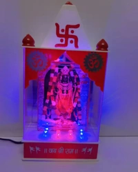 Light lord Ram Lalla photo temple mandir - White