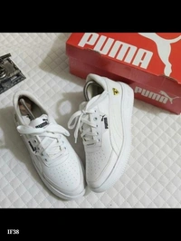 PUMA Sneakers White Shoes 👟 Mens Sports Shoes (Only White Shoes Available) - White, 8