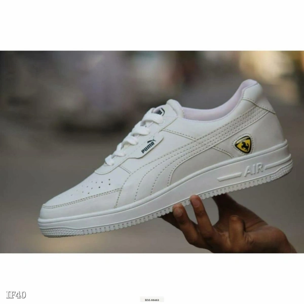 PUMA Sneakers White Shoes 👟 Mens Sports Shoes (Only White Shoes Available) - White, 8