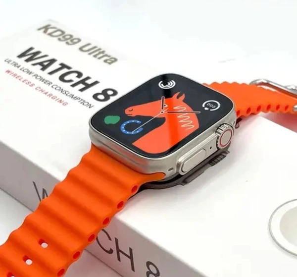 T800 Ultra Men Smartwatch Bluetooth Ultra Men Smartwatch Bluetooth - Flush Orange, Free Size