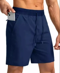 Elegant Fashionista Men Shorts - Dark Blue, 32