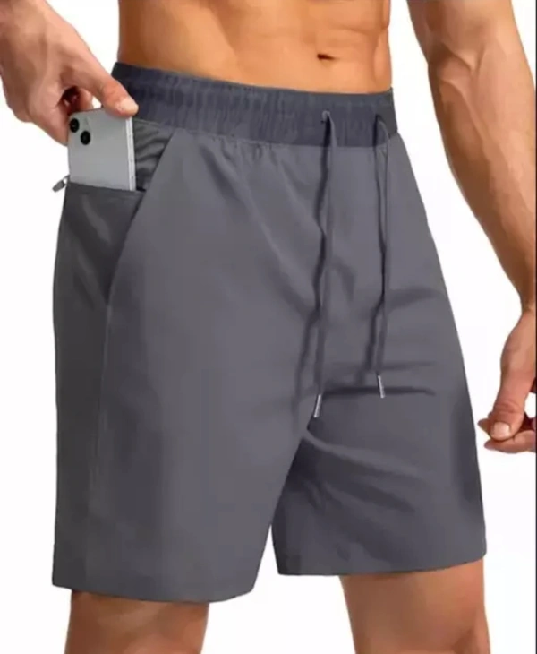 Elegant Fashionista Men Shorts - Gray, 28