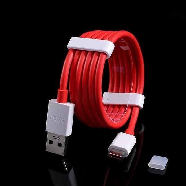 Type C Cable 65watt ( 6 Months Warranty) - Red, Free