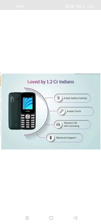 Lava A1 Josh Mobile With (1 Year Warranty) - Black, Free