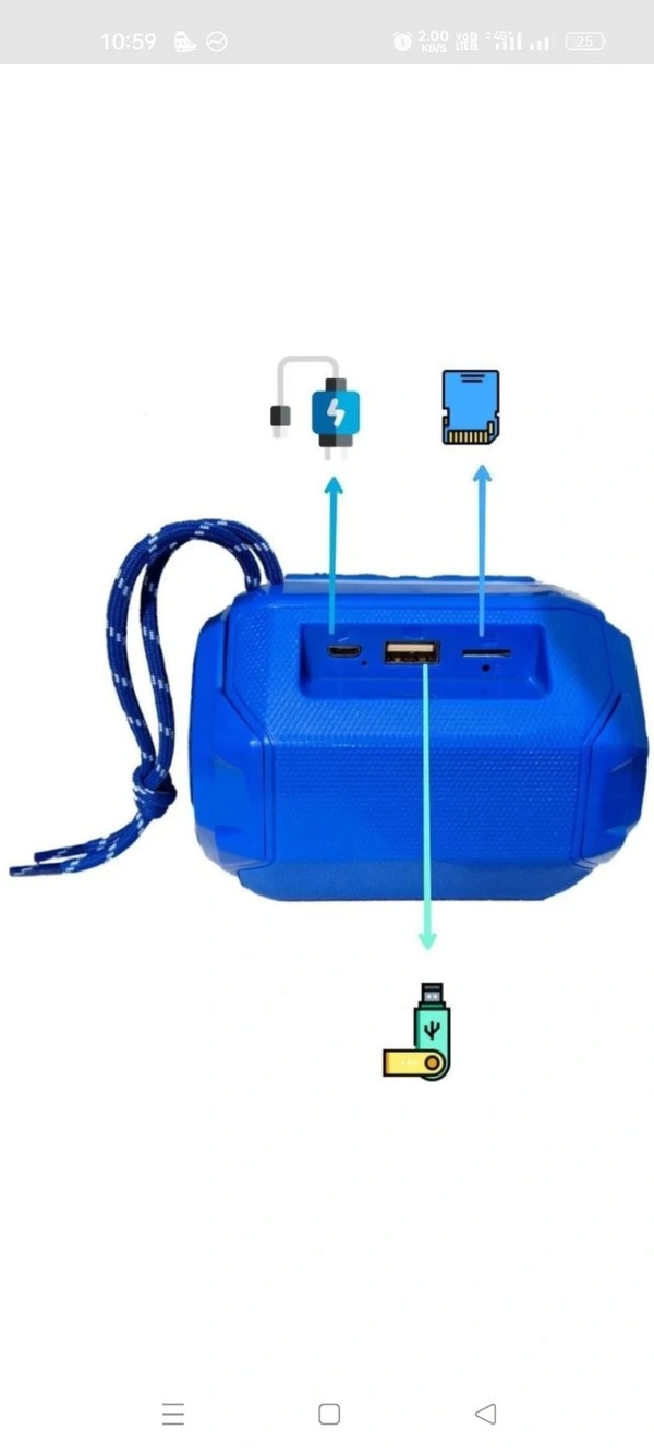 A005 5W Bluetooth Speaker  - Blue