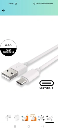 Type C 35 Watt Charger QC 3.0 Quick  - White, 6 Months Warranty