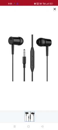 VNP Earphone Pack Of 2 - Black